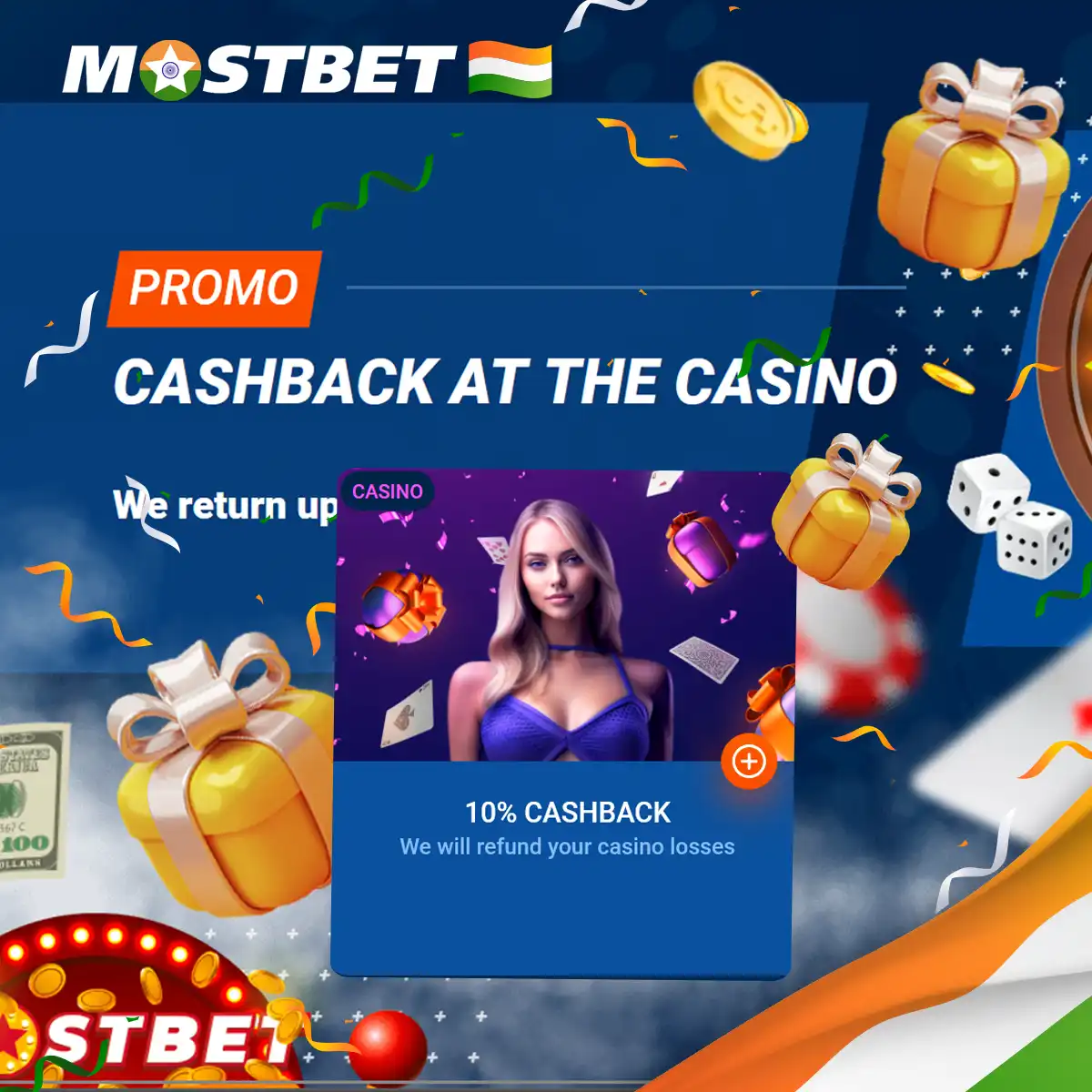 How to get a casino bonus with cashback at mostbet