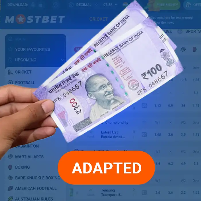 Mostbet has adapted its website for Indian users