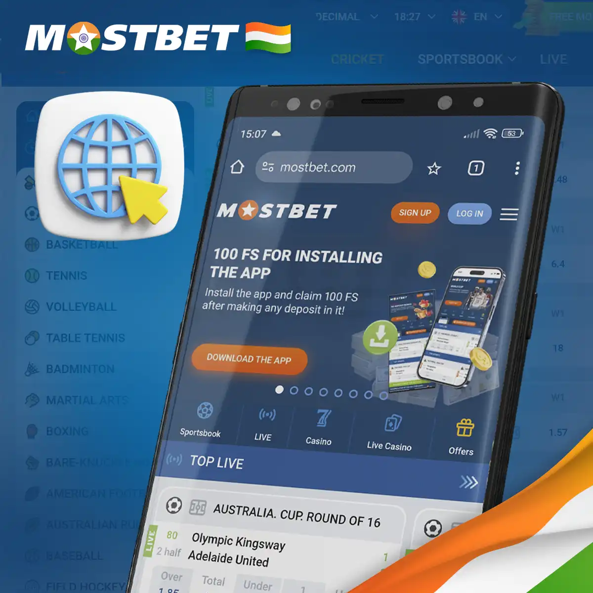 Mostbet mobile version in India