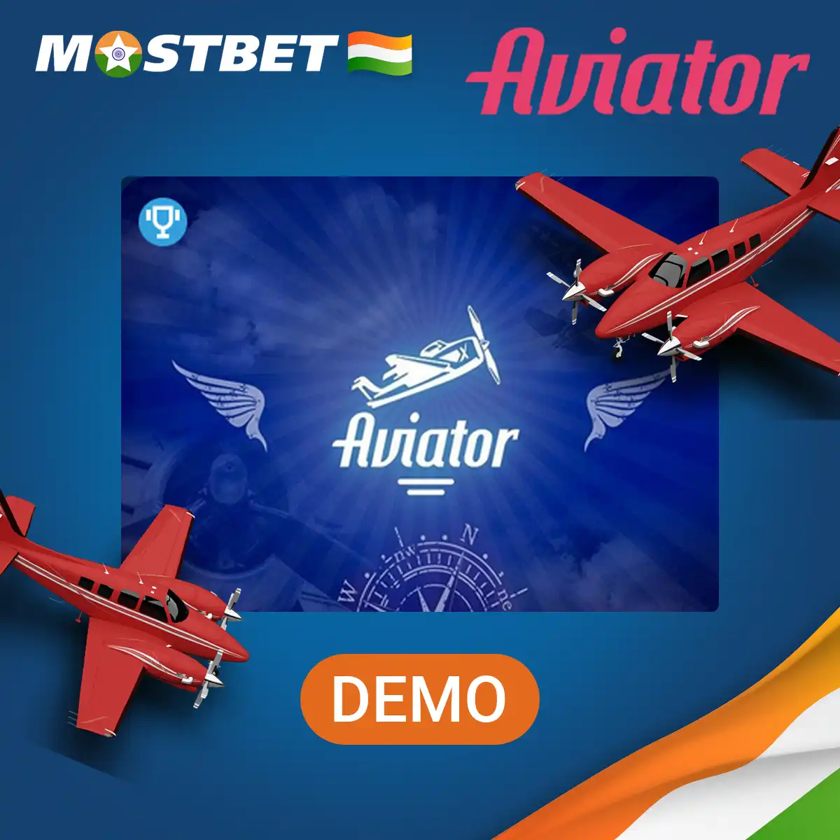 You can start playing aviator with the demo version