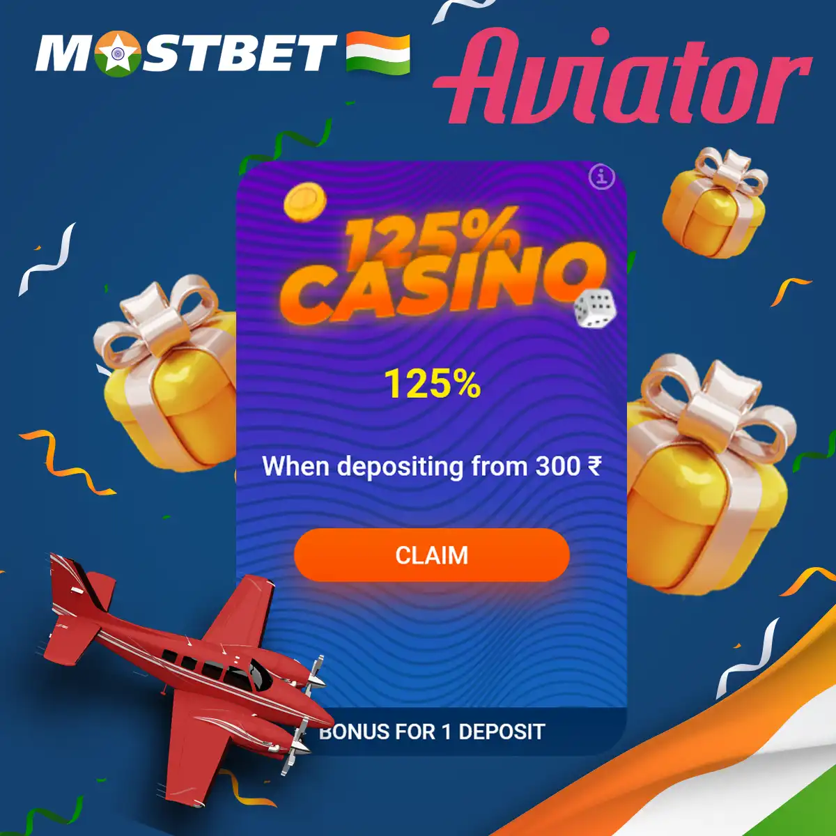 Welcome bonus from Mostbet platform