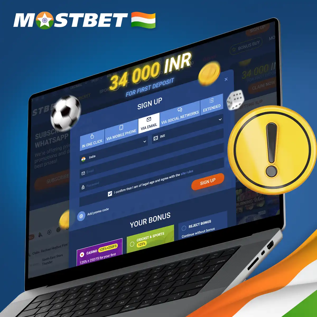 Requirements for Mostbet India registration