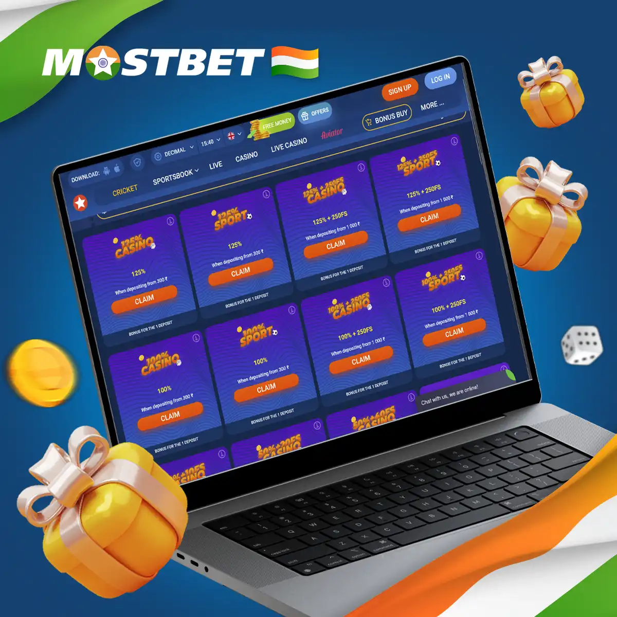 Overview of the rest of the Mostbet bonuses in India