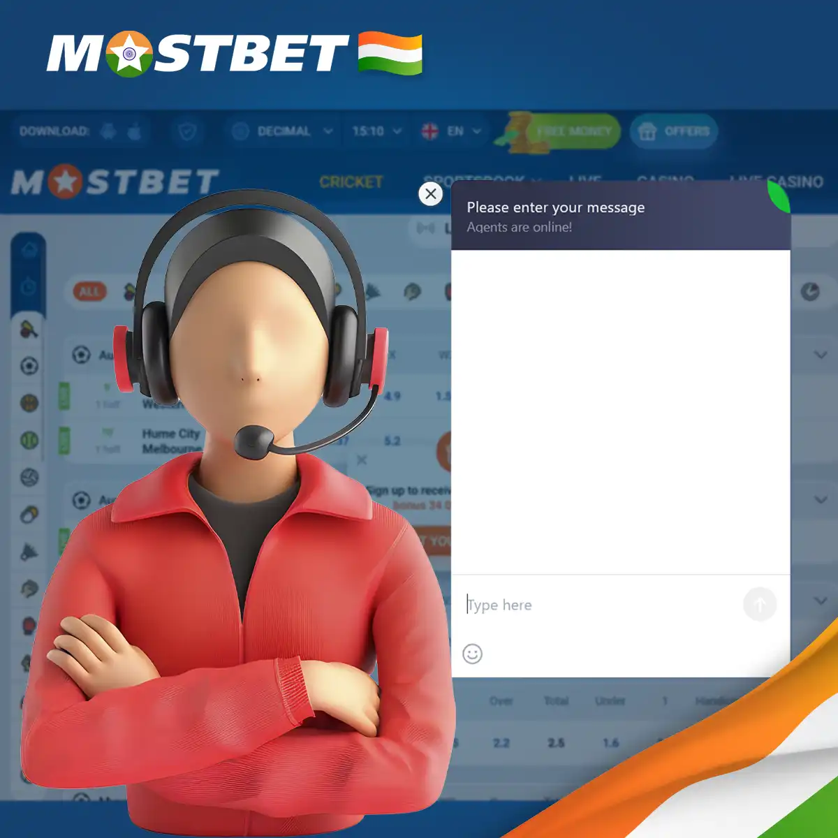 Mostbet technical support is available 24/7 in India